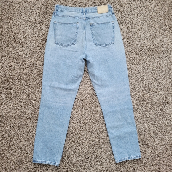 Everlane 90's Cheeky Jean Jeans Light Blue Denim 100% Cotton Size 28 Regular - Picture 2 of 7